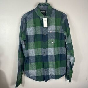 NWT hollister flannel shirt size M